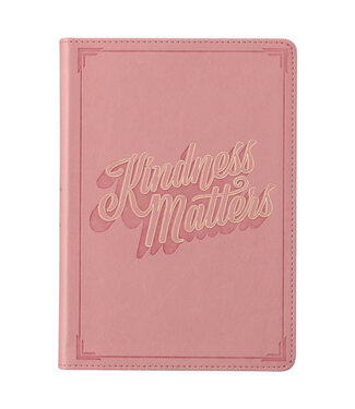 Christian Art Gifts Kindness Matters Pink Faux Leather Classic Journal