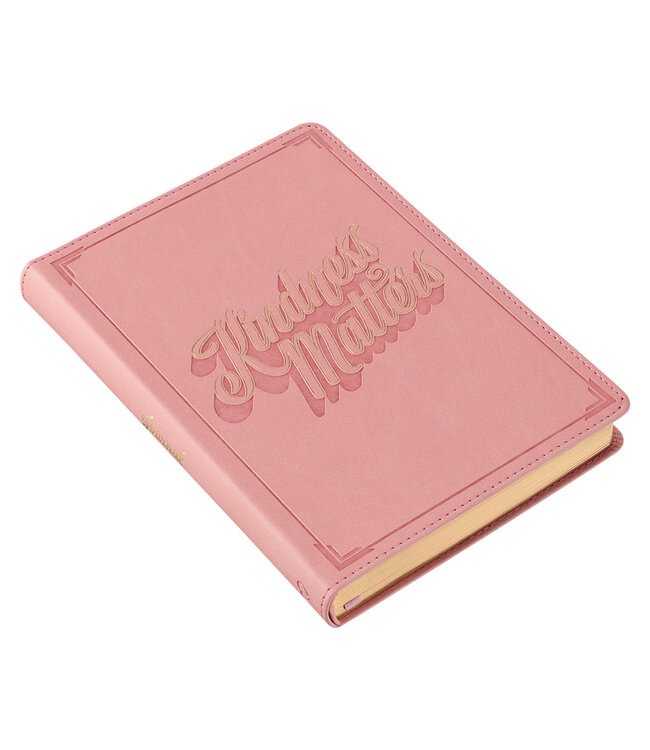 Kindness Matters Pink Faux Leather Classic Journal