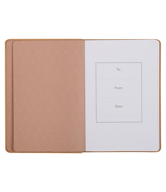 Give Thanks Tan Faux Leather Classic Journal