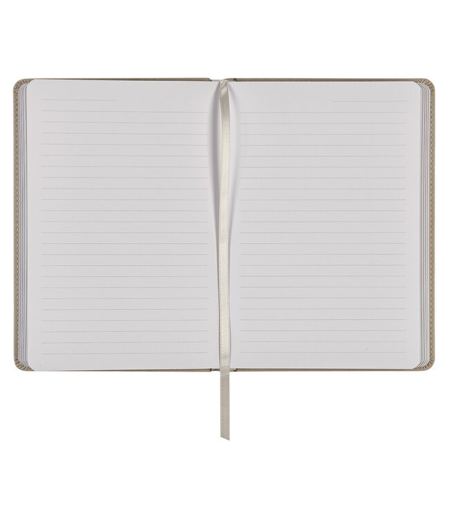 Never Give Up Gray Faux Leather Classic Journal