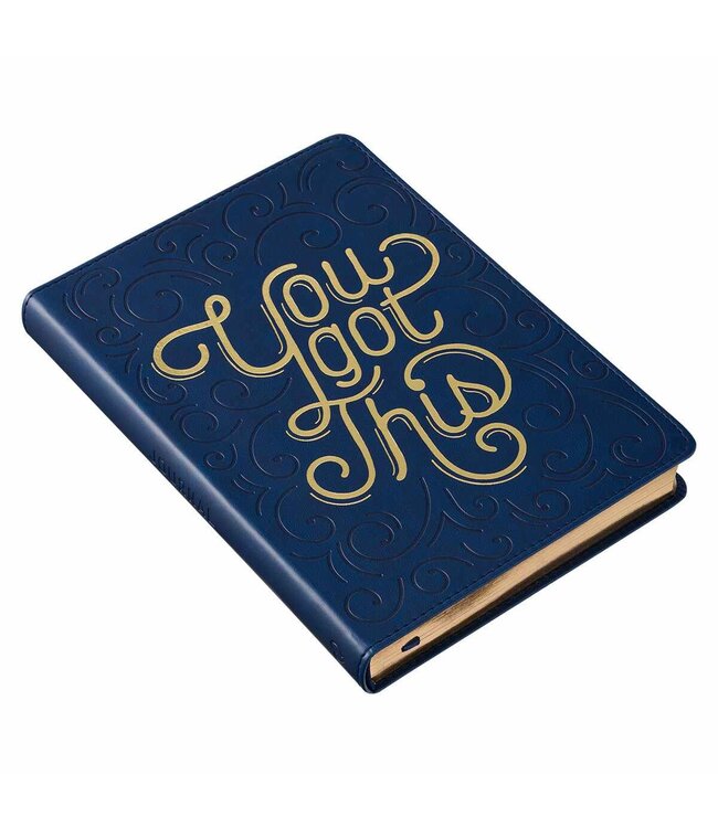 You Got This Blue Faux Leather Classic Journal