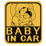 樂菓子文創 (CCLM) 耶穌關懷防水貼紙：Baby in Car