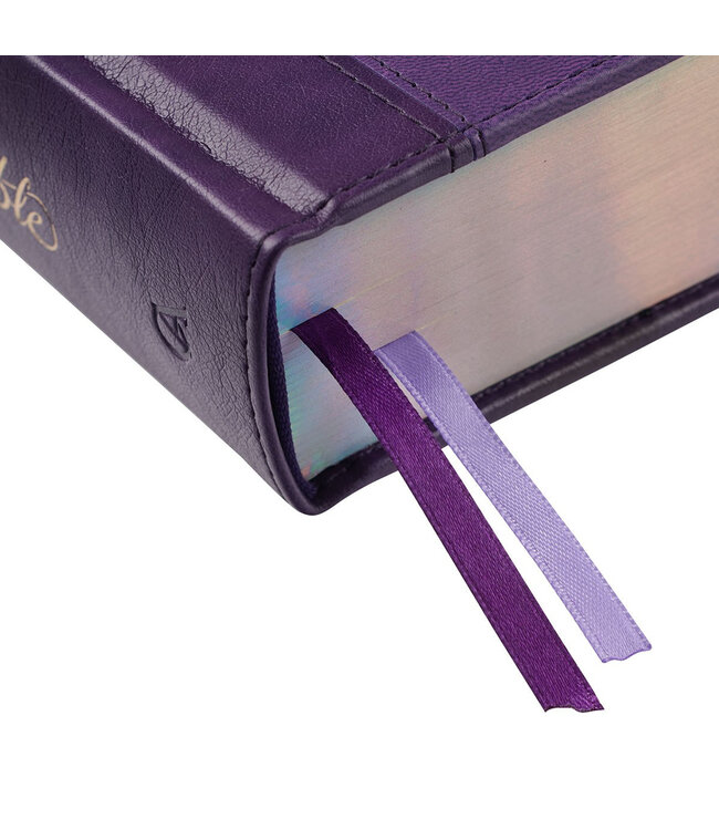 Purple Faux Leather Hardcover My Creative Bible - A Journaling Bible
