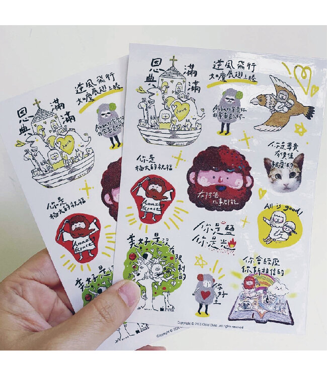 pvc圖文透明貼紙