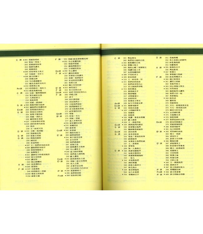 新歌頌揚1~4合訂本（國語）