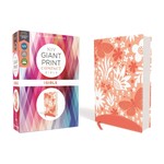 ZonderKidz NIV, Giant Print Compact Bible for Girls, Leathersoft, Coral, Red Letter, Comfort Print