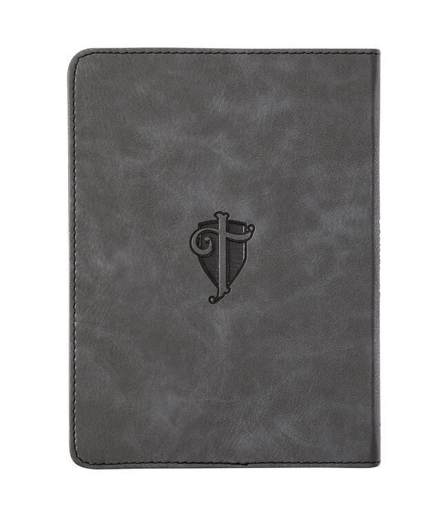 Trust in the Lord Gray Faux Leather Handy-sized Journal - Proverbs 3:5