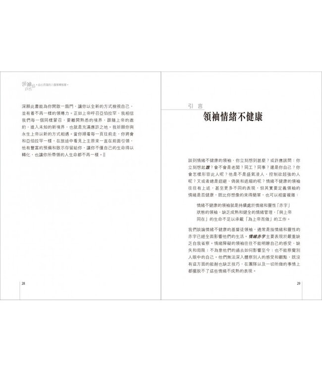 領袖真性情：由心而發的八個領導智慧 | The Emotionally Healthy Leader