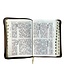 聖經．和合本．大字版．灰咖金皮面雙拼拉鍊索引
