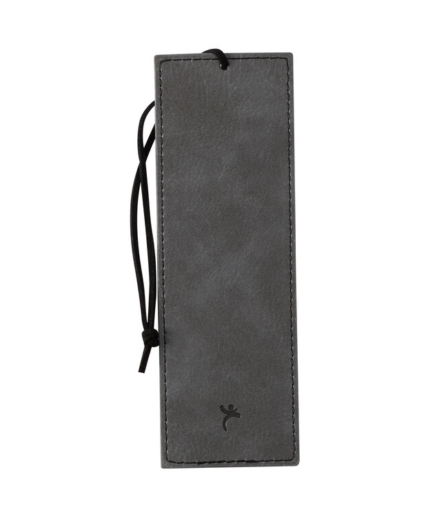 Trust in the LORD Gray and Black Faux Leather Boomark - Proverbs 3:5
