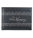 Christian Art Gifts In Loving Memory Charcoal Guest Book