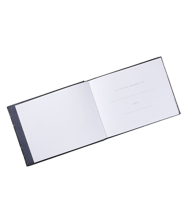 In Loving Memory Charcoal Guest Book