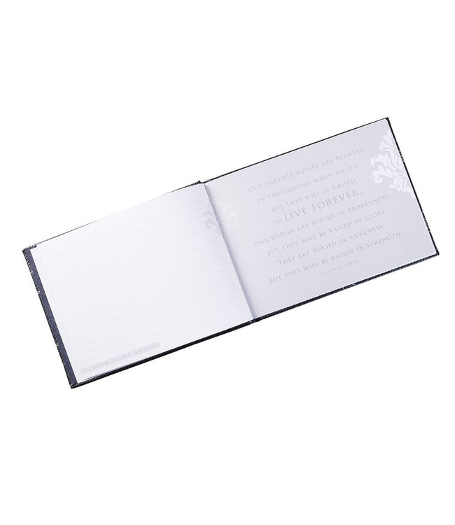 In Loving Memory Charcoal Guest Book