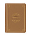 Christian Art Gifts Grateful Butterscotch Faux Leather Classic Journal with Zipper Closure