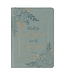 Walk By Faith Teal Floral Faux Leather Classic Journal with Zippered Closure - 2 Corinthians 5:7 | 仿皮拉鍊封口日記本
