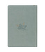 Walk By Faith Teal Floral Faux Leather Classic Journal with Zippered Closure - 2 Corinthians 5:7 | 仿皮拉鍊封口日記本