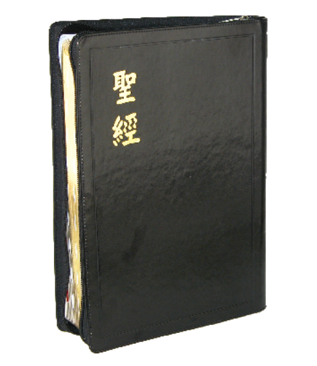 聖經．和合本．大型．上帝版．索引．黑色皮面金邊拉鍊