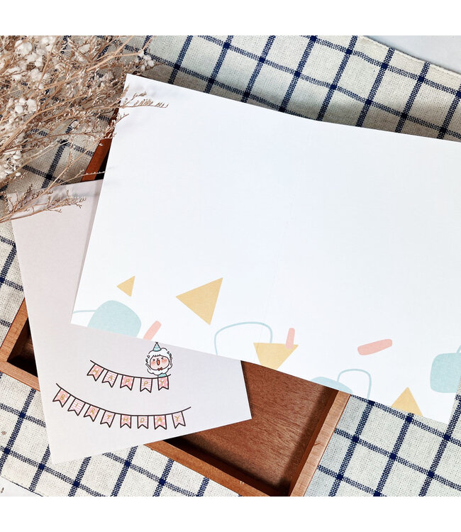 福氣羊燙金卡：生日卡