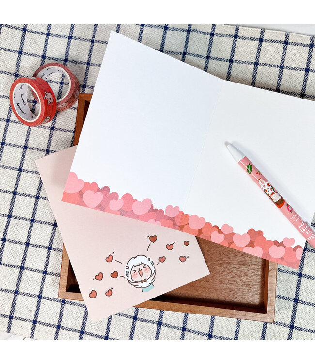 福氣羊燙金卡：祝福卡