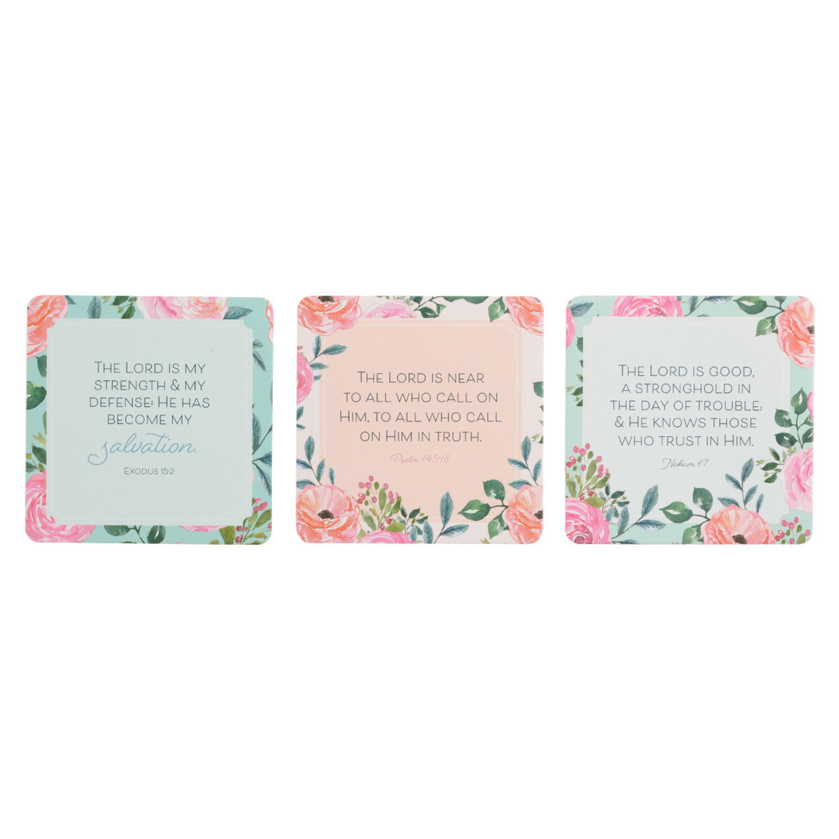 Christian Art Gifts 101 Bible Verses For Moms Coral Pink Scripture Cards in a Tin