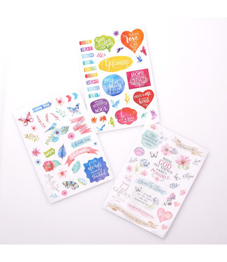 Christian Art Gifts Colorful Stickers for Bible Journaling