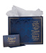 I Know The Plans Blue Floral Trellis Large Landscape Gift Bag with Card - Jeremiah 29:11