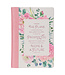 Christian Art Gifts The Plans Pink Bouquet Faux Leather Classic Journal with Zippered Closure - Jeremiah 29:11