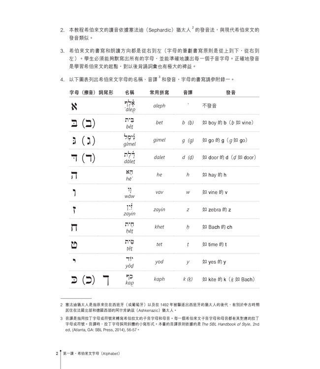 聖經希伯來文教程（繁體）