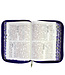 聖經．和合本．中型紅字．彩繪藍白皮面索引拉鍊