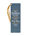 The Kingdom of God Metallic Blue Faux Leather Bookmark - Matthew 6:33