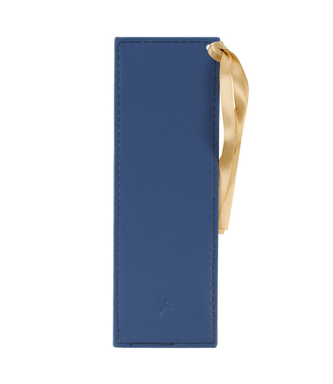 The Kingdom of God Metallic Blue Faux Leather Bookmark - Matthew 6:33