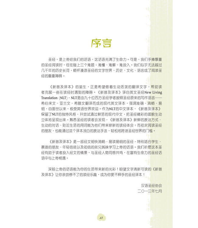 圣经．新普及译本．蓝色仿皮面银边（简体）