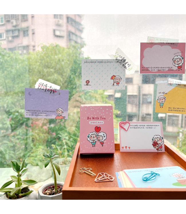 留言祝福卡：福氣羊羊