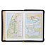 Gray and Black Faux Leather King James Version Deluxe Gift Bible with Thumb Index and Zippered Closure