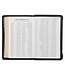 Gray and Black Faux Leather King James Version Deluxe Gift Bible with Thumb Index and Zippered Closure