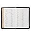 Gray and Black Faux Leather King James Version Deluxe Gift Bible with Thumb Index and Zippered Closure