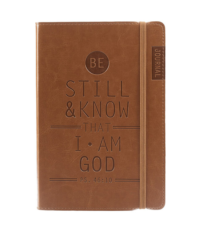 Be Still & Know Tan Flexcover Journal - Psalm 46:10