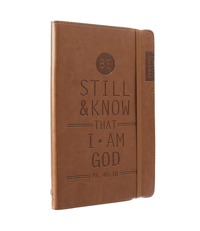 Be Still & Know Tan Flexcover Journal - Psalm 46:10