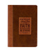 Christian Art Gifts Journal Classic Brown Two-tone Stand Firm 1 Cor. 16:13