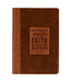 Stand Firm Two-tone Brown Faux Leather Classic Journal - 1 Corinthians 16:13