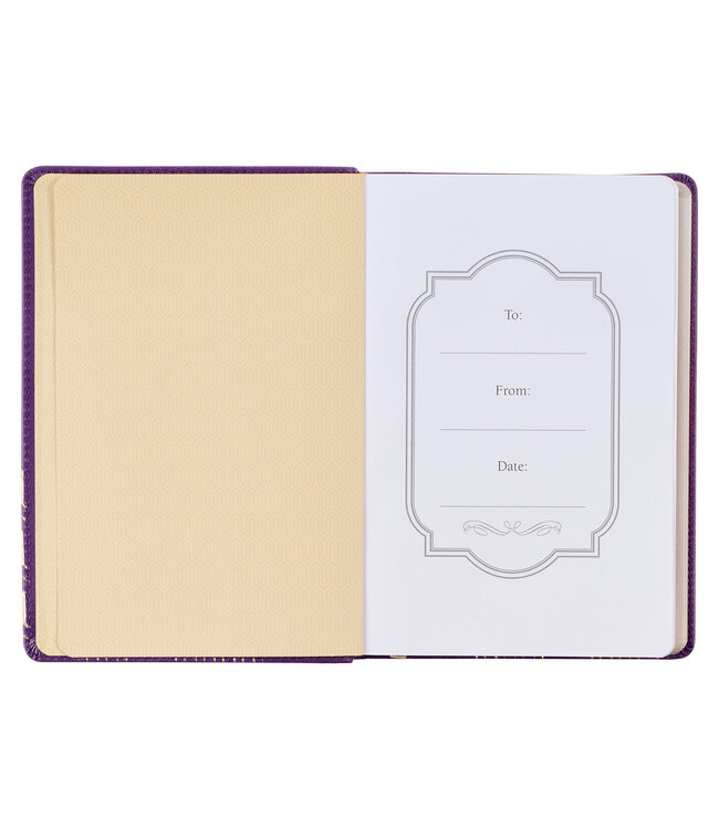 Bless You and Keep You Purple Faux Leather Journal - Numbers 6:24-26