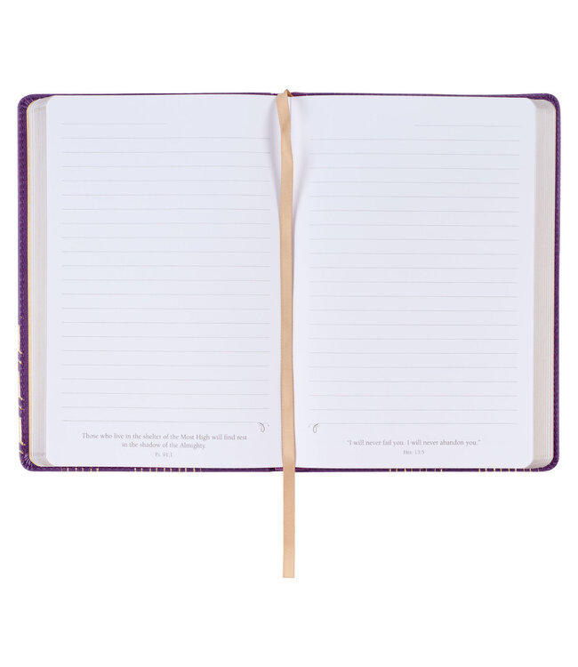 Bless You and Keep You Purple Faux Leather Journal - Numbers 6:24-26