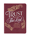 Trust in the LORD Golden Leaf Burgundy Faux Leather Handy-size Journal - Proverbs 3:5