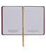 Trust in the LORD Golden Leaf Burgundy Faux Leather Handy-size Journal - Proverbs 3:5