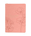 Christian Art Gifts Mercy Blossom Pink Faux Leather Journal with Zipper Closure