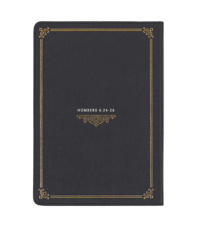 Bless You and Keep You Black Faux Leather Classic Journal - Numbers 6:24-26