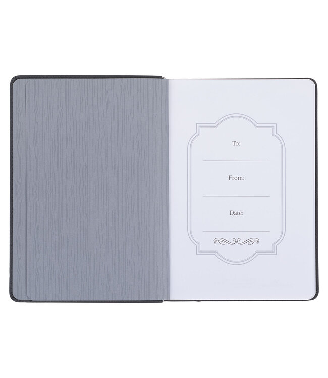 Bless You and Keep You Black Faux Leather Classic Journal - Numbers 6:24-26