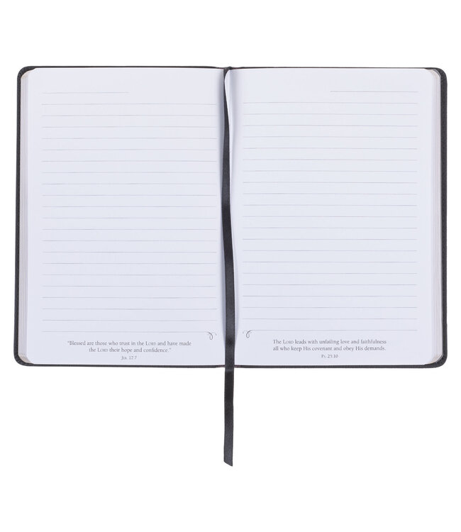 Bless You and Keep You Black Faux Leather Classic Journal - Numbers 6:24-26