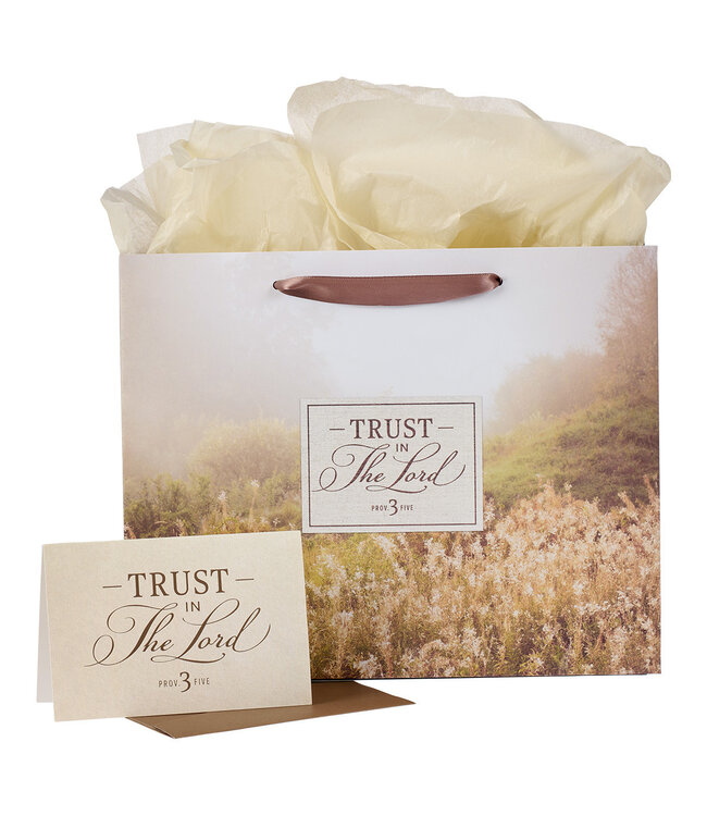 Trust in the LORD Large Landscape Gift Bag - Proverbs 3:5