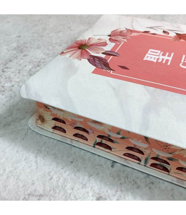聖經．和合本．7系列．清新雛菊．彩色仿皮．紅字．翻口彩繪．姆指索引．精裝